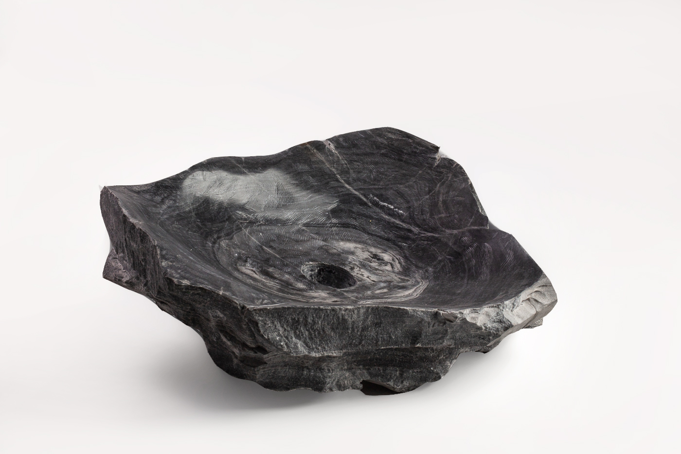 Lavamanos de piedra negro